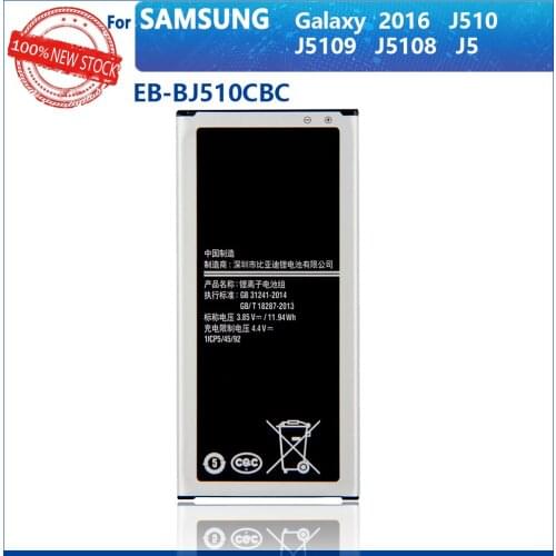 100% Original 3100mAh EB-BJ510CBC EB-BJ510CBE For Samsung GALAXY J5 2016 SM-J510 j5109 j5108 J5 Phone Battery With Tools