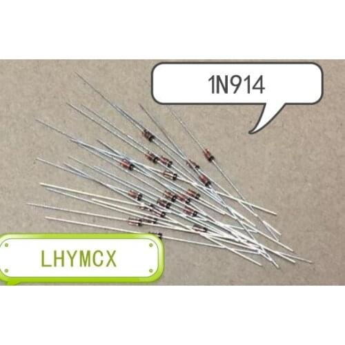100Pcs New 1N914 IN914 1N914B IN914B DO-35