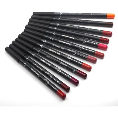 12Pcs Makeup Sets Multi-functional Lipliner Pencil Long Lasting Waterproof Lip Eye Brow Cosmetic Makeup Colorful Lip Liner Pens