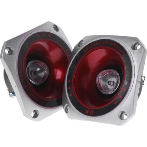 2PCS Speaker Tweeter 3\" Colorful Flashing Piezoelectric Loudspeaker Treble Head Driver