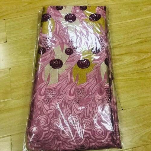 5 Yards 100% Cotton Nigerian Lace Fabric High Quality Lace 2021 Swiss Voile Lace Fabric Embroidered African Dry Lace For Wedding