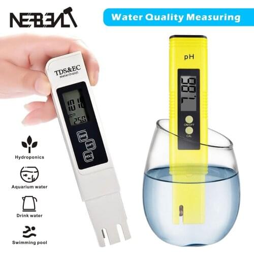 Digital LCD PH TDS&EC Meter Pen of High Precision Acidity Meter Monitoring instrument Water Quality Testing Equipment