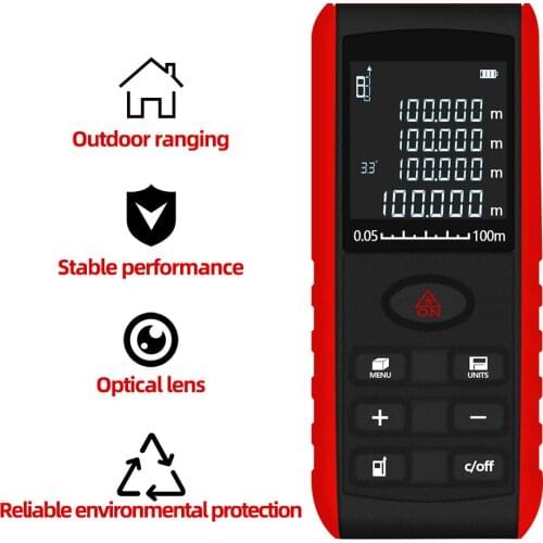 Laser Meter Digital Rangefinder Distance Tester Tape Finder Distance Measure Device 40 m 60m 100m 20%OFF
