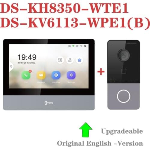 DS-KH8350-WTE1 DS-KV6113-WPE1(B) Wireless WIFI Standard POE 2MP HD Video Intercom Villa Door Phone Station Monitor Doorbell