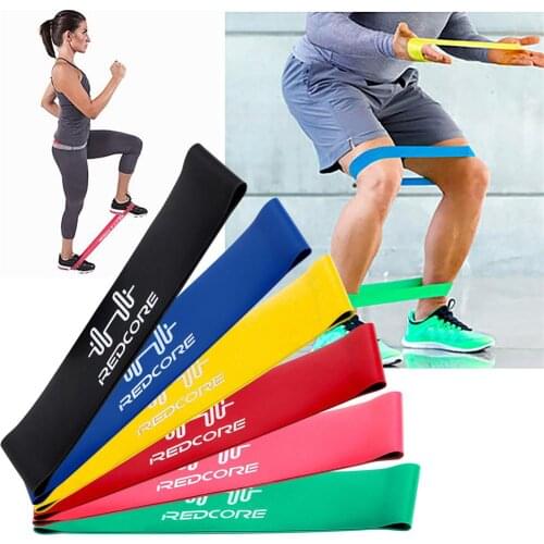 Resistance Bands 6 Levels Elastic Exercises Fitness Workout Yoga Loop Tape Workout Pull Rope Strength Test Drive Bands