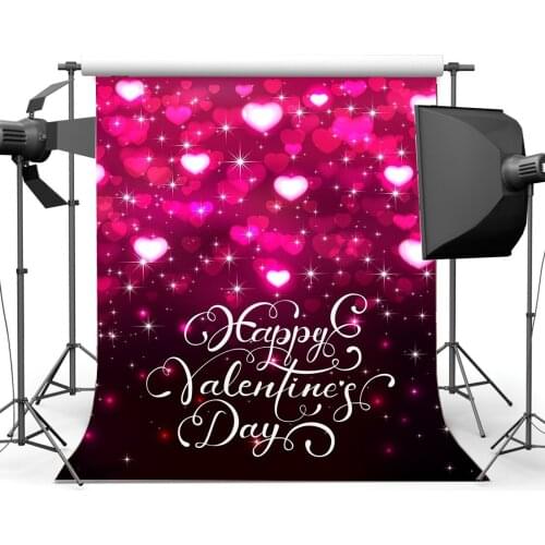 Valentines Day Backdrop Photography Backdrops Sweet Heart Bokeh Glitter Sequins Romantic Wedding Background