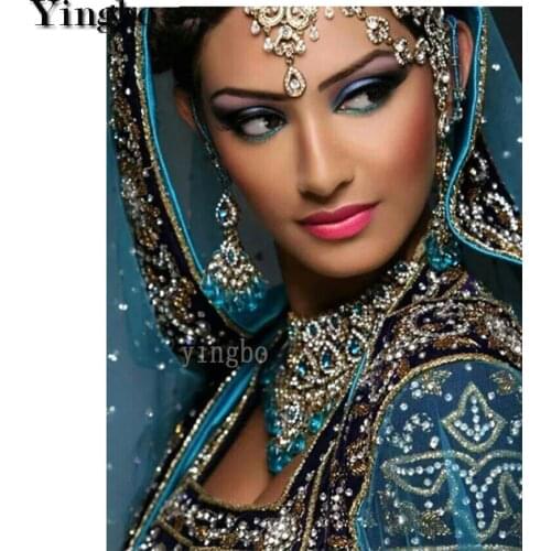Indian Woman Jewelry Headdress 5D Diamond Painting Full Drill Square Round Diamond Embroidery Handmade Rhinestone Decoration New