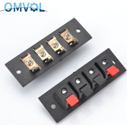 Push Type Speaker Terminal Board 4 Positions Connector 72X24