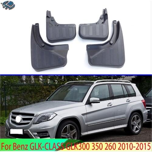 For Benz GLK-CLASS GLK300 350 260 2010-2015 Mud Flaps Splash Guards Fender Mudguard Kit Mud Flap Splash Guards Mudguard 4PCS