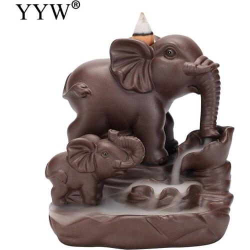 Backflow Incense Burner Creative Elephant Personalized Incense Burner For Home Or Office Decoration Incense Stick Holder
