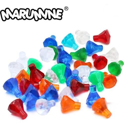 MARUMINE Diamond with Stick Compatible with 30153 MOC Bricks Model Building Blocks Accessories Pirates Classic Creator Expert