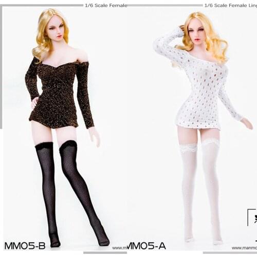MM05 1/6 Womens Mesh Long Tube Stockings Movable Soldier Figure Hand-made Accessory Model In Stock