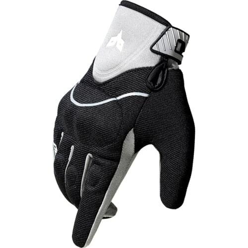 Motorcycle Gloves Touch Screen Moto Motocross Gloves Men Summer Breathable Motorbike Riding Racing Gloves Guantes Gray