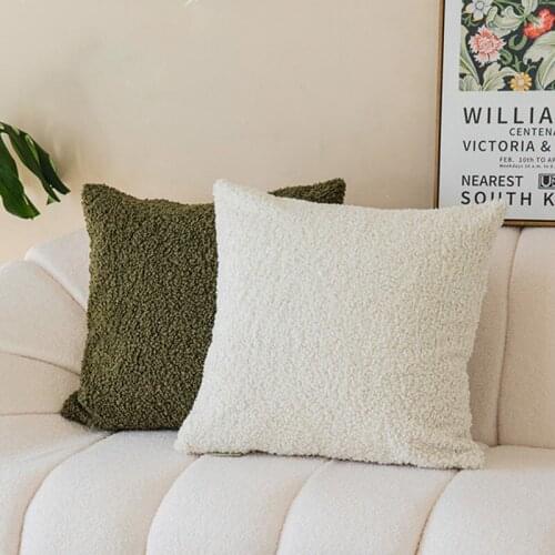 Plush Cushion Cover Cozy Pillow Case For Living Room Soft Decorative Pillows Housse De Coussin Home Decoration Hordic Home Decor