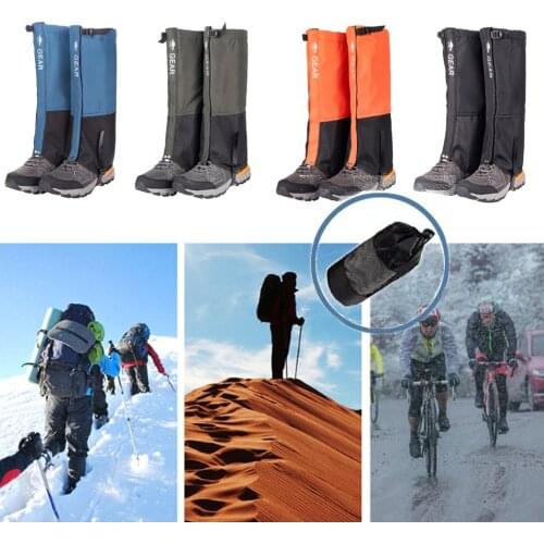 Outdoor Waterproof Legging Gaiters Leg Covers For Hiking Camping Climbing Skiing Unisex Boot Shoe Snow Gaiters Legs Protection