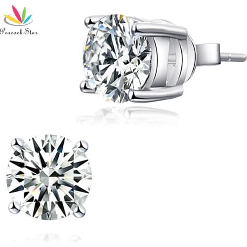 Stud Earrings Peacock Star China