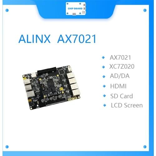 ALINX AX7021 Brand Xilinx Zynq-7000 ARM/Artix-7 FPGA SoC Zynq XC7Z020 Development Board32G EMMC 5 Ports Ethernet Zedboard