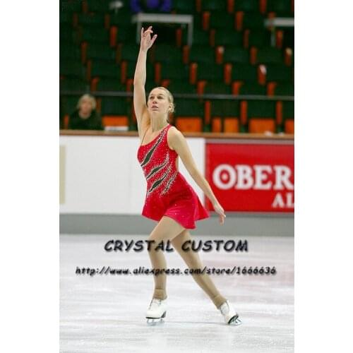 Ice Figure Skating Dresses For Girls Graceful New Brand Kids Competition Figure Skating Dress Custom DR3986