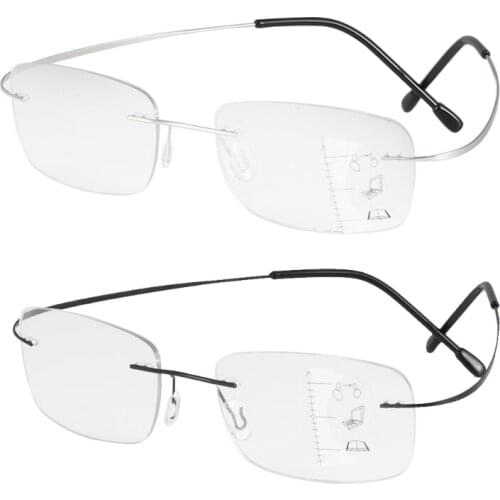 Progressive Reading Glasses Flexible Multifocal Computer Readers for Women Men 649D