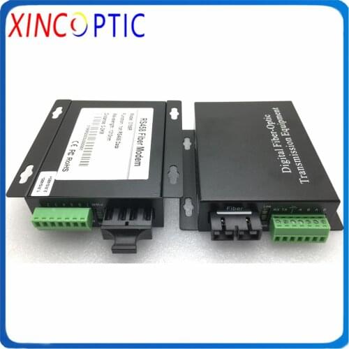 RS485 RS232 RS422 to Multi Mode Simplex/Single Mode Dual Fiber/Duplex Serial to Fiber Converter,1310nm 2KM Fiber Optic Modem