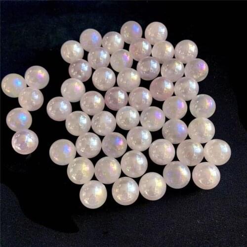 Natural polished angel aura crystal rose quartz crystal ball home for decoration