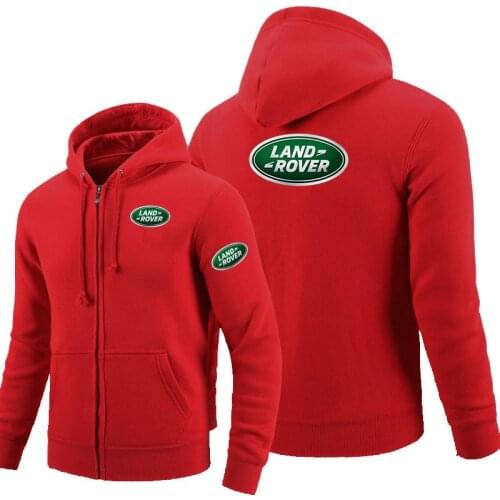 Land Rover Car Logo Print Zip Hoodie Pullover Men‘s Sportswear Comfortable Fleece Sweatshirt Harajuku Oversized Hoodie Man Hoody