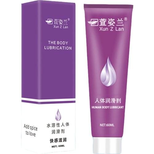 Xunzlan Water soluble lube 60ml Hyaluronic acid lubricating fluid Classical pole run Lasting lubrication Enhance the climax