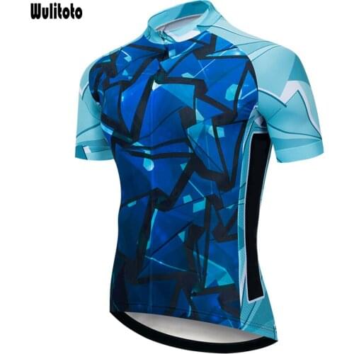 WULITOTO Mountain Bike Short Sleeve MTB Jersey Breathable sweatshirt cycling Jersey For Men