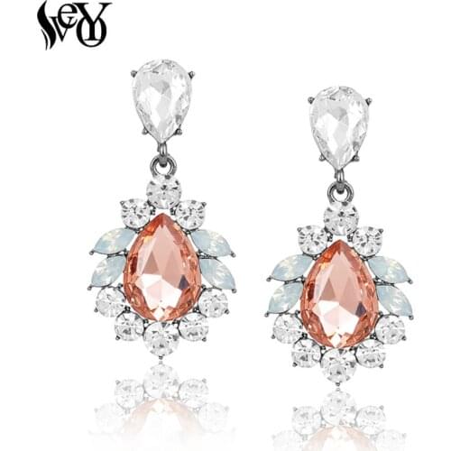 VEYO Crystal Earring Water Drop Earrings High Quality Fashion Jewelry Brincos Pendientes
