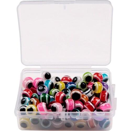 100x 5mm 8mm Colorful Artificial Fish Eye Beads Bass Lure Outdoor Fishing Tackle Accessories for Fisherman Angler