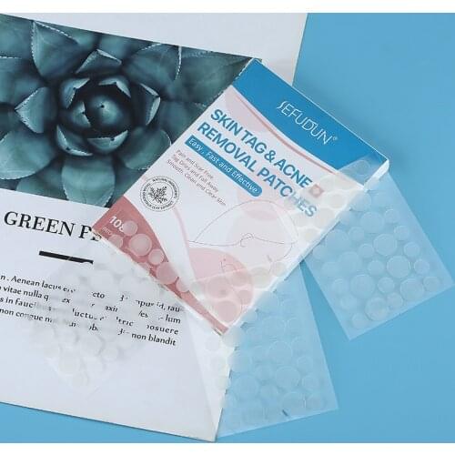 108pcs/pack Strong Stickiness Spa Skin Tag Removal Patches Wart Remover Transparent Patch Dot Pain-free Scar-free