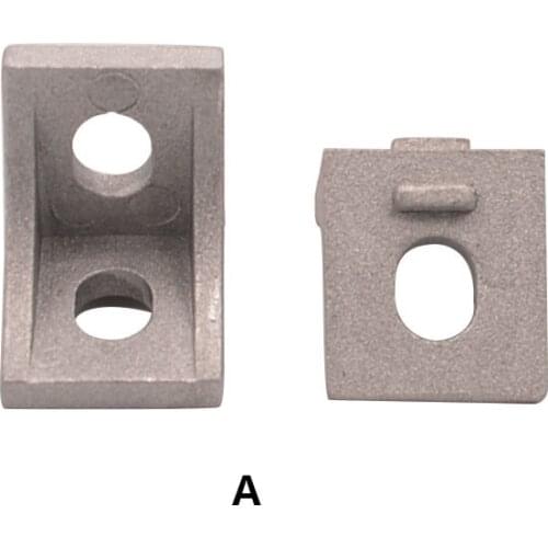 5 10pcs 2020 corner fitting angle aluminum 17mmx20mm L type corner bracket fastener 2020 bracket for 2020 aluminum profile