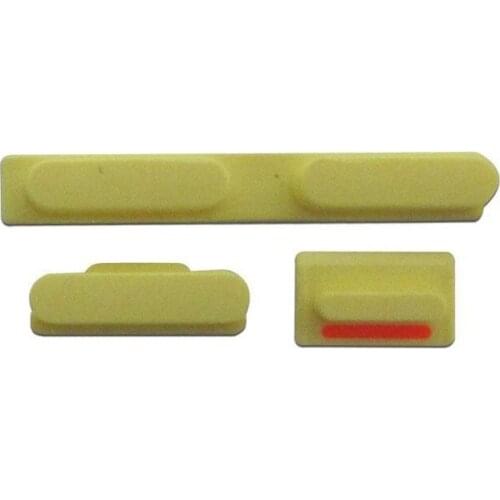 White/Blue/Pink/Yellow/Green Color Volume Key Switch Power Lock Side Button Set for Apple iPhone 5C