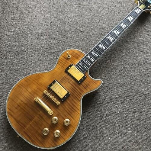 Free delivery, ebony binding, double convex surface Electric guitar, tiger maple top , high quality electric guitar