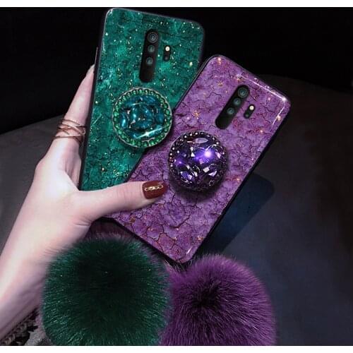 Marble Gold Foil Glitter Case For Xiaomi Poco X3 NFC M3 F2 10T 9T Note 10 Pro Lite 9se Redmi 9A 9C 8A Note 9S 8T 9 8 Pro Covers