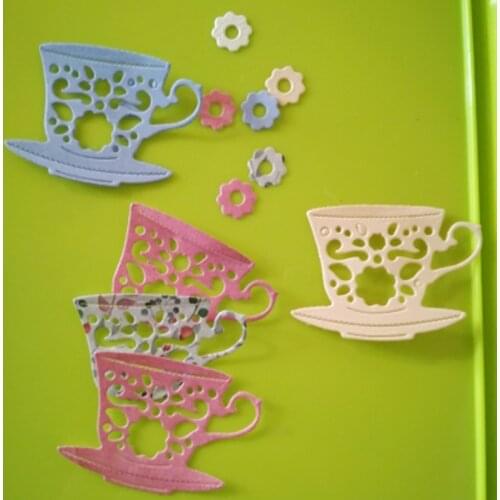 Flower cup Metal Cut Dies Stencils for Scrapbooking Stamp/photo album Decorative Embossing DIY Paper Cards