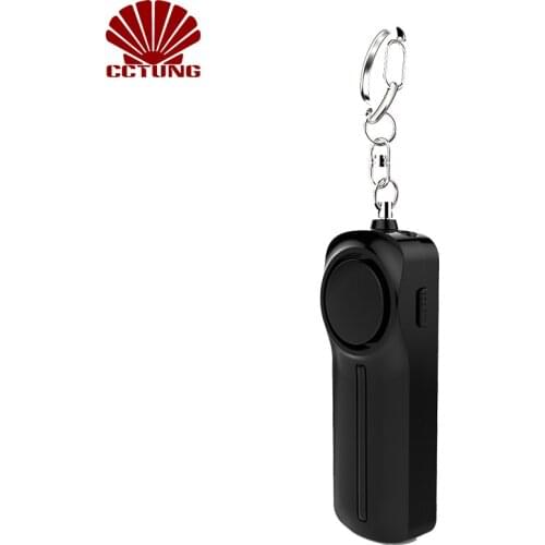 130db Slim Body Safe Sound Alarm Keychain with SOS Emergency LED Light & Self Defense to Keep Powerful Safety Property Assurance