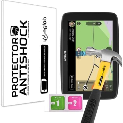 Screen protector Anti-Shock Anti-scratch Anti-Shatter compatible with TomTom GO Basic 6