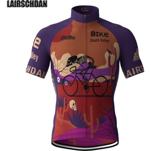 LairschDan 2021 Summer Bicycle Shirt Cycling Jersey Short Sleeve Sportswear Bike Death Valley Wielren Kleding Heren MTB Clothing