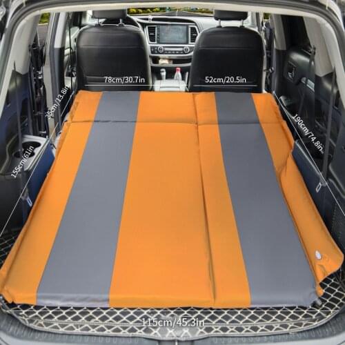 Inflatable Car Mattress SUV Back Seat Travel Bed Car Air Mattress Mattress Air Bed Multi functional Sofa Pillow Outdoor Camping