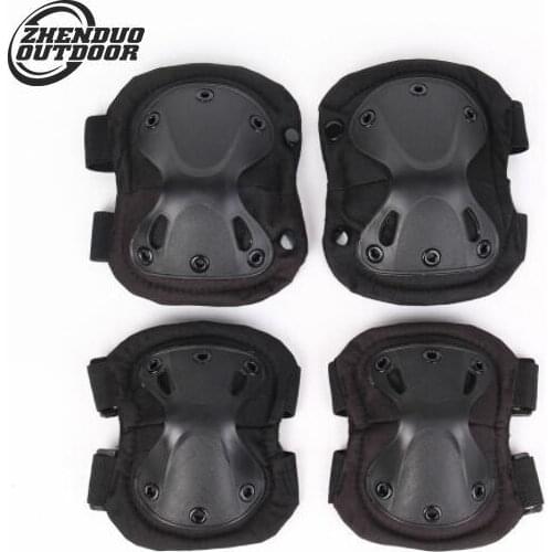 ZHENDUO OUTDOOR 4Pcs Knee Elbow Pads Protection Set