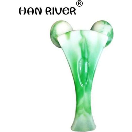 2018 new hot sales of the thin face thin body artifact, 3D manual plastic two round massage stick rolling, face-lift beauty tool