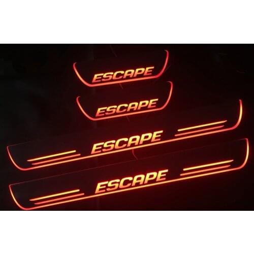 Welcome Pedal Lights For Ford Escape 2013 - 2017 2019 Pedal car Door Sill Pathway Lamps led thresholds scuff plates Avante md
