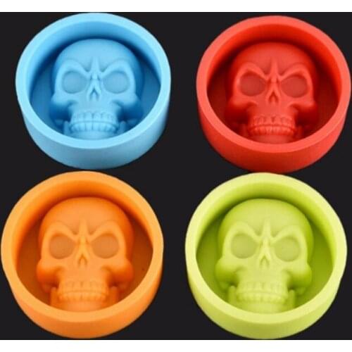 Silicone Skull Head Mold for Baking Tools DIY Soap Cake Mould
