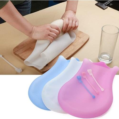 Kneading Mess-Free Bag Silicone Kneading Dough Bag Versatile Dough Mixer for Bread, Pizza Tortilla Silicone Bakeware DIN