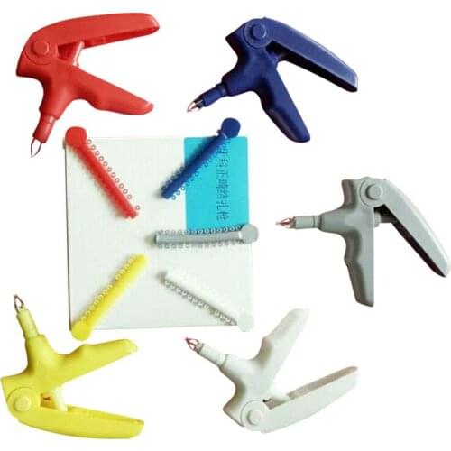 3pcs Dental Instruments Dental Orthodontics Elastic Ligation Ties Gun Dental Orthodontics Ligature Gun