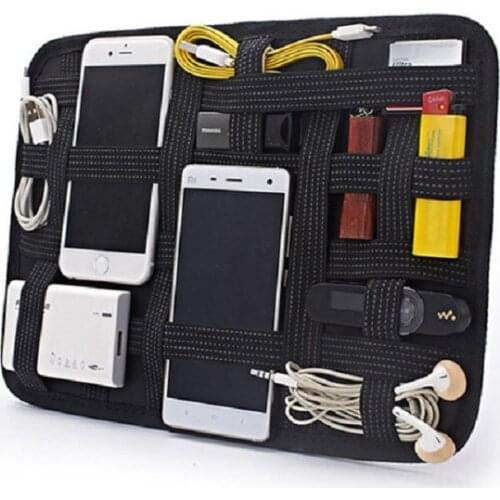TUUTH Digital Storage Bags Electronics Cable Organizer USB Gadgets Cables Wires Organizer Travel Business trip Storage Plate