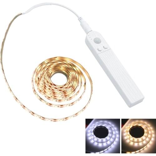 1M 2M 3M Motion Sensor LED Night light Bed Cabinet Stairs light LED Strip lamp Battery Powered For TV Backlight lighting