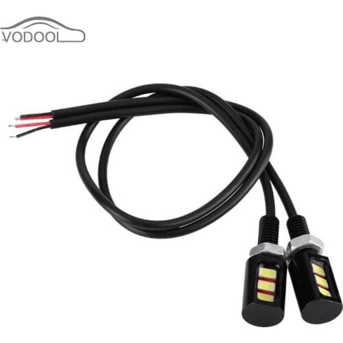 2Pcs 12V 3W Screw Bolt White LED Light 5630 SMD 3LED Lights Car Motorcycle Number License Plate Lamp Auto Accessories