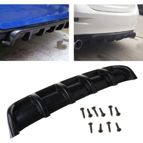 25"x 5" Universal Car Kit Rear Bumper Cover Trim Shark Fin Spoiler Lip R2LC